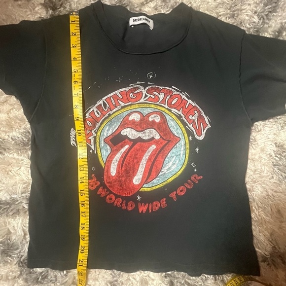 Daydreamer Rolling Stones band tee Medium Graphic Girlfriend Cotton TShirt Black - Picture 9 of 9